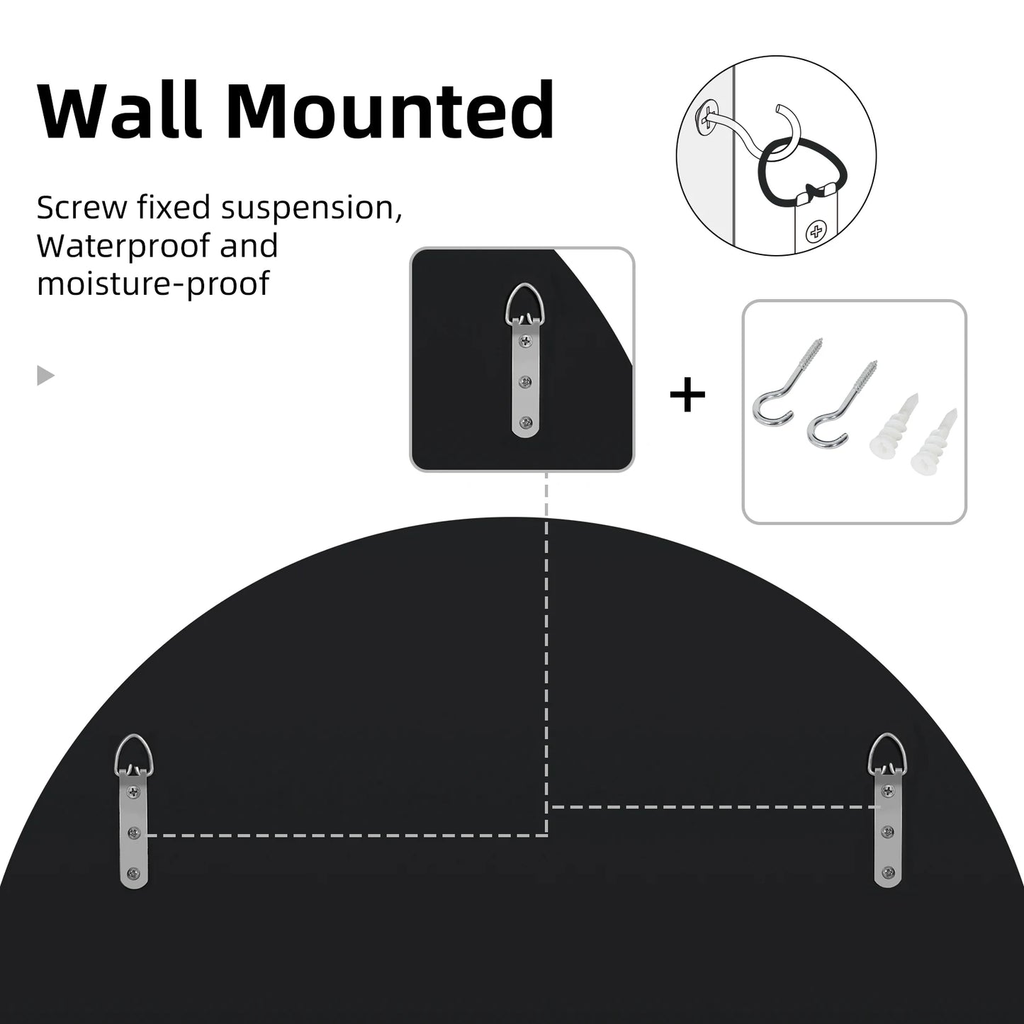 Round Starburst Wall Mirror For Living Room And Bedroom