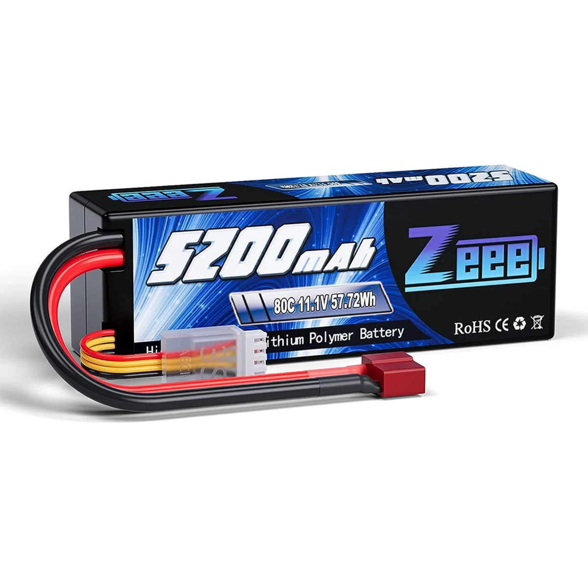 Zeee Hardcase LiPo Battery With Deans Plug For RC Cars