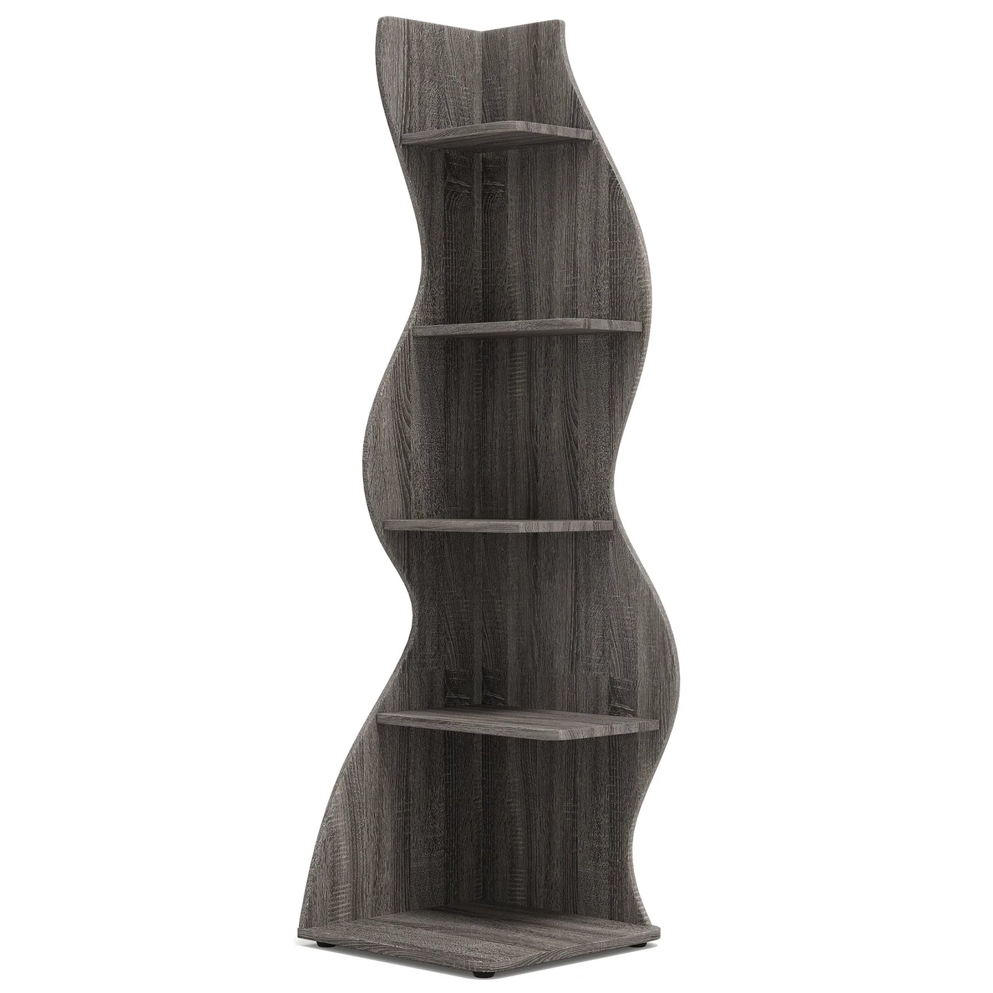 Tribesigns 5 Tier Corner Shelf Wall Bookcase Plant Stand