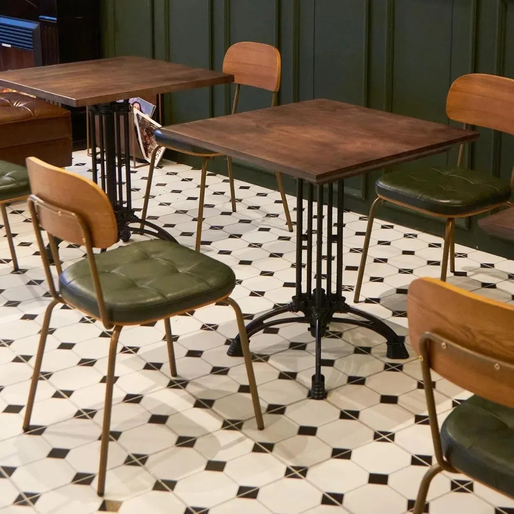 Mid Century Modern Dining Chairs Faux Leather Seats