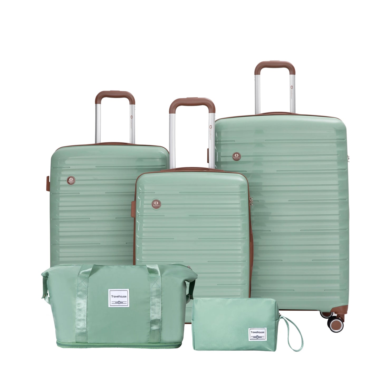 Travelhouse CN 5 Piece Luggage Set Spinner Wheels TSA Lock