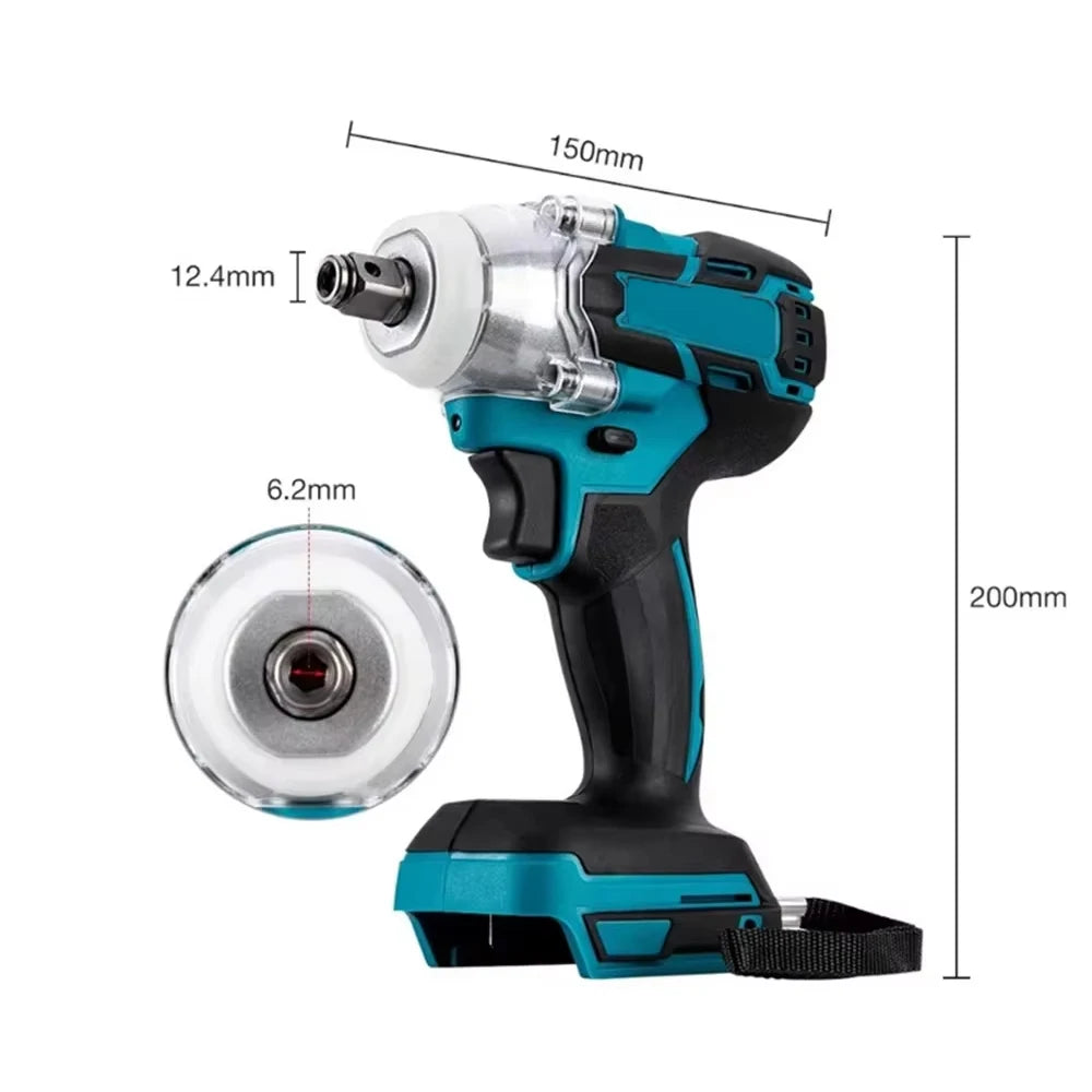 Magnitt Brushless Cordless Impact Wrench With Toolbox