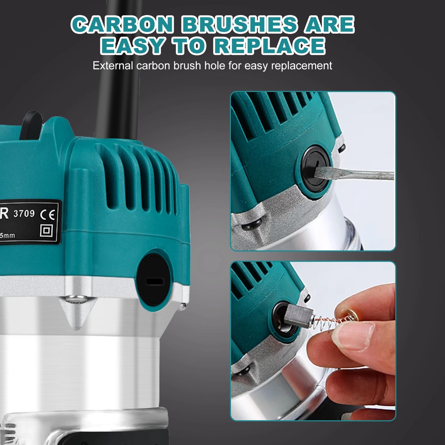 Electric Wood Router Trimmer Milling Engraving 110V