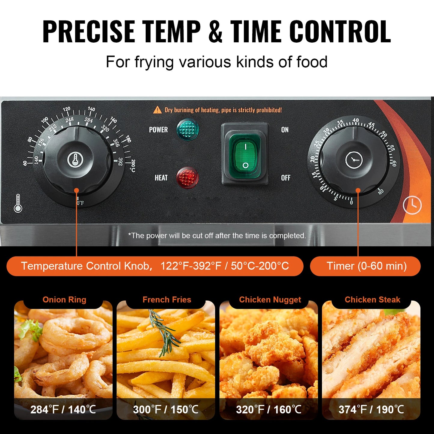 SucceBuy Dual Tank Electric Deep Fryer For Commercial Use