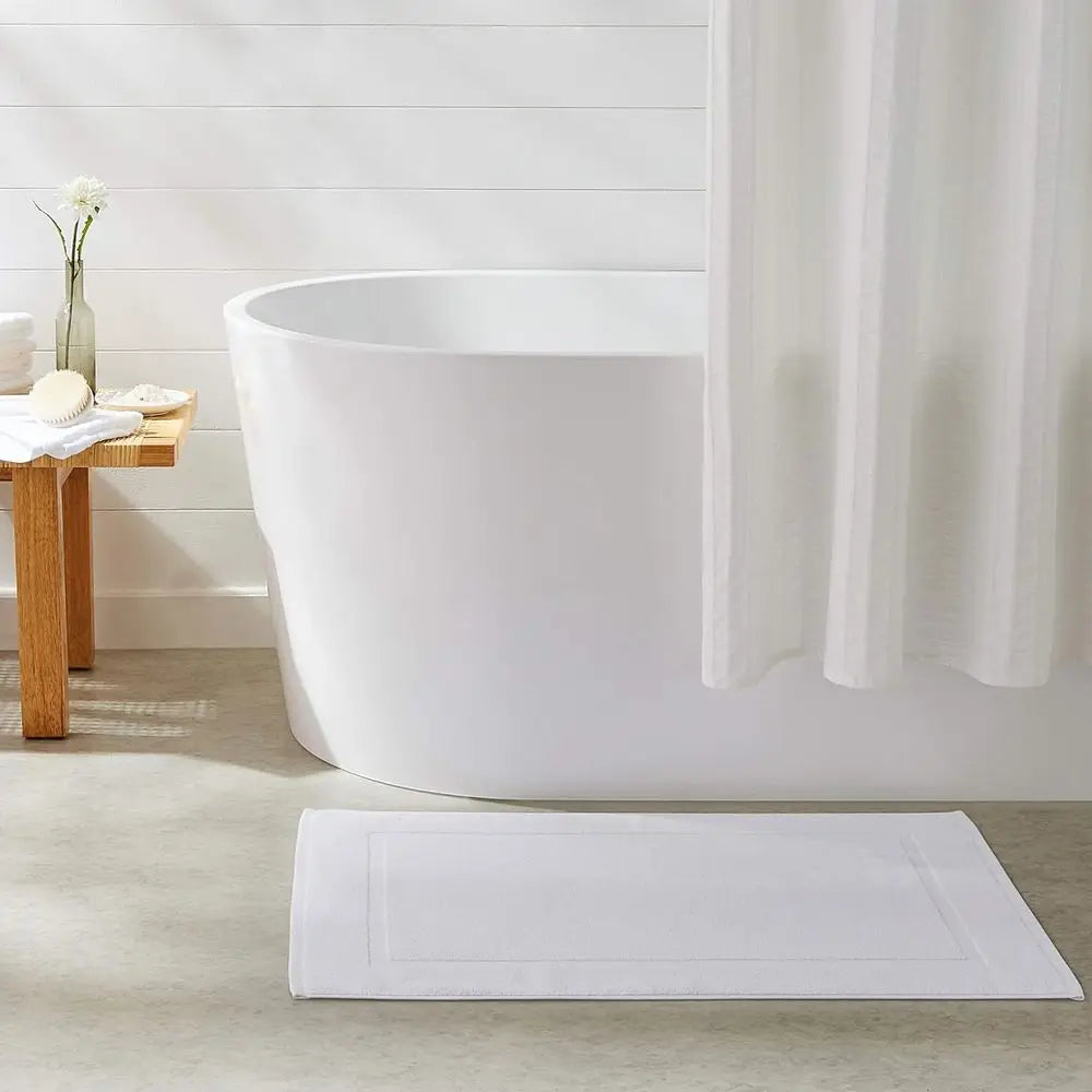 Cotton Absorbent Bath Mats 6 Pack Machine Washable