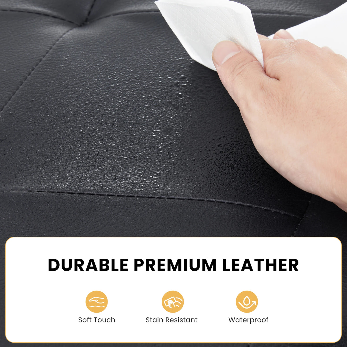 JHK Modern Storage Ottoman Bench Footrest