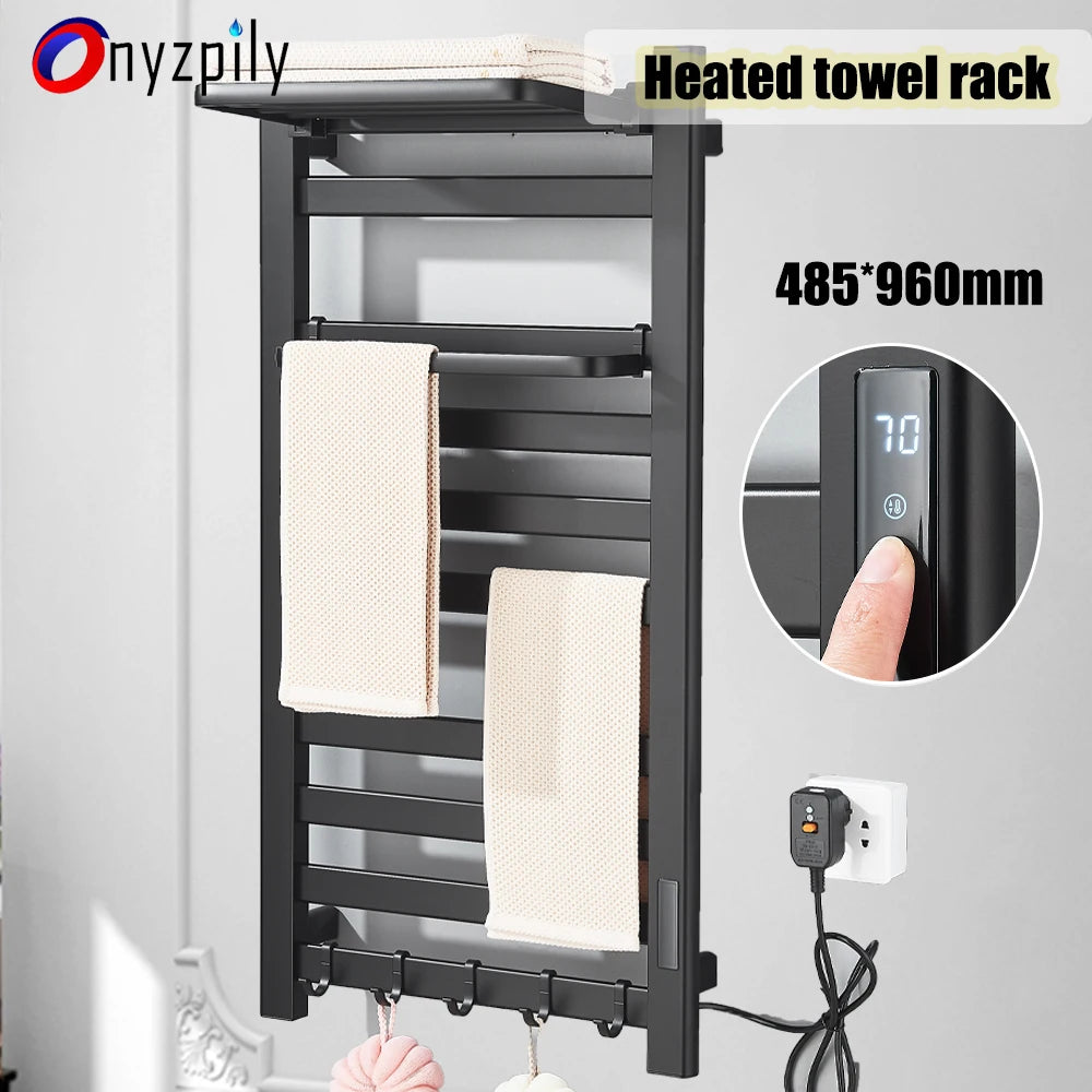 Onyzpily Heated Towel Rack With Display 304 Stainless