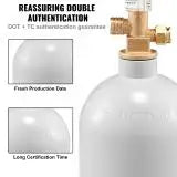 SucceBuy CO2 Tank Aluminum Cylinder CGA320 Valve