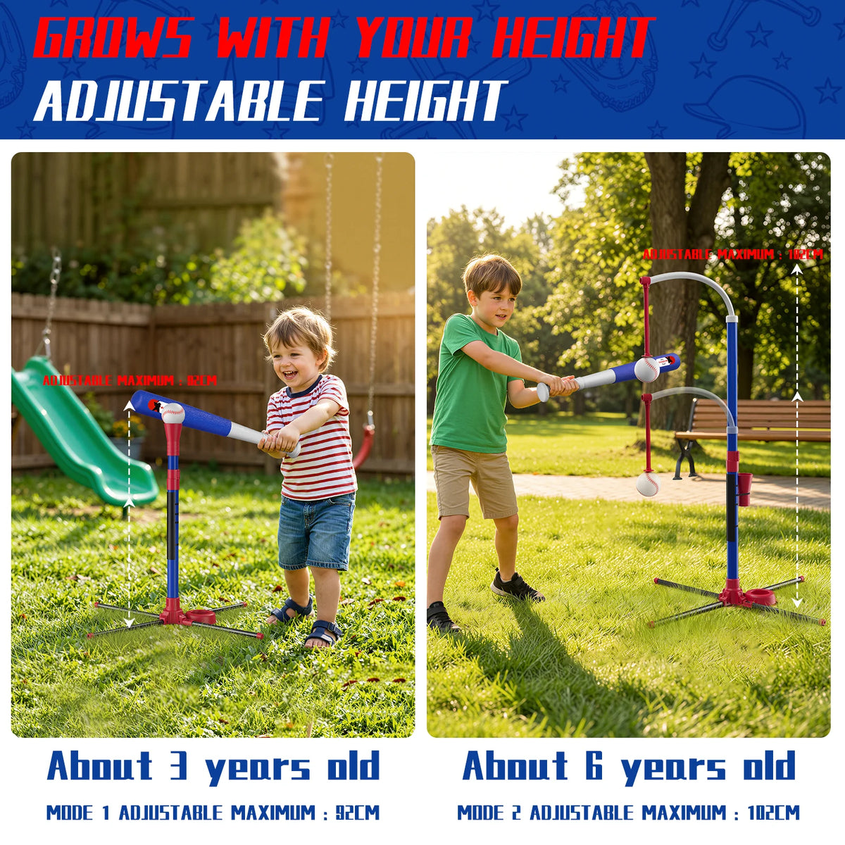 QDRAGON Kids Baseball Set With Auto Pitching Machine