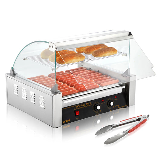 SucceBuy Commercial Hot Dog Roller Sausage Maker 110V