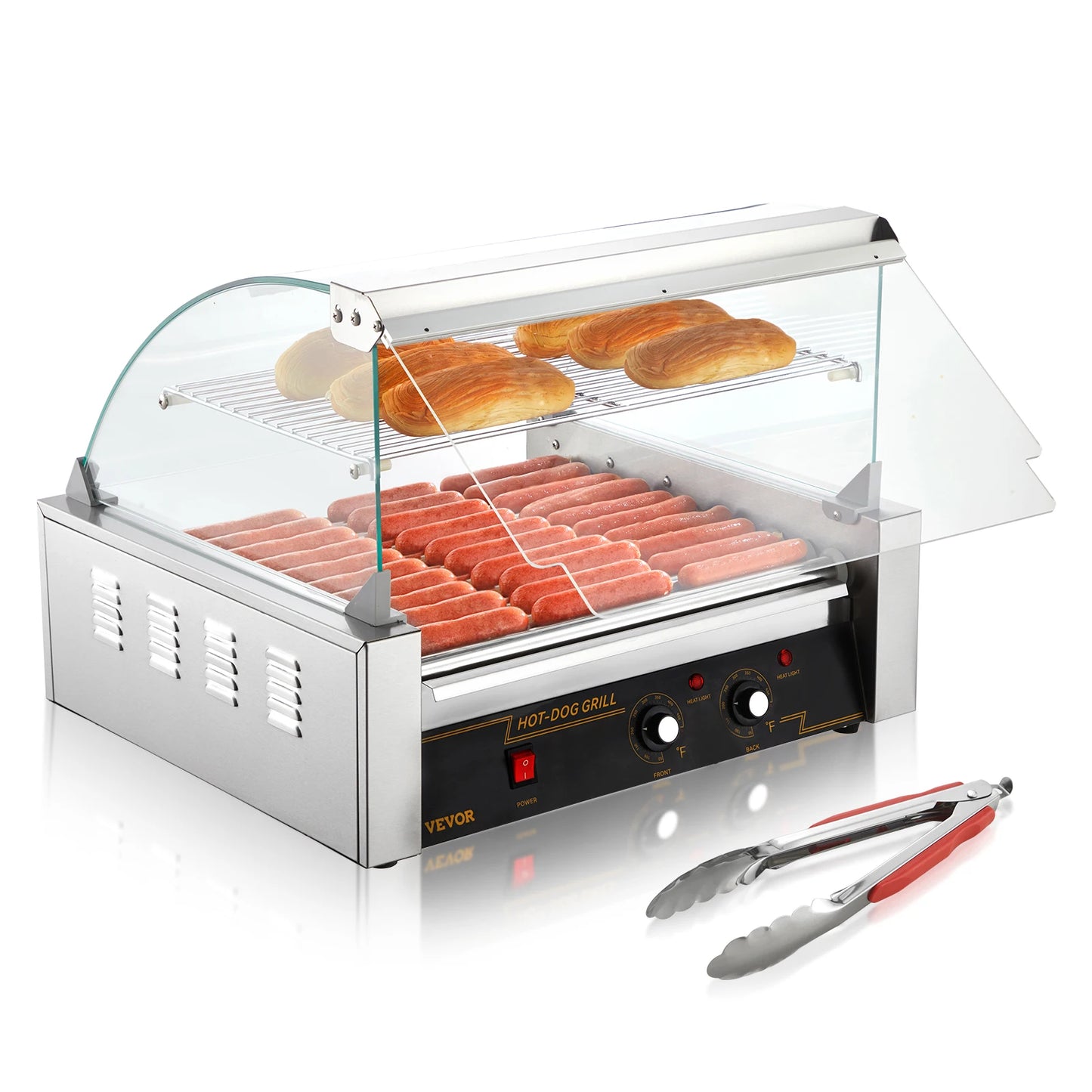 SucceBuy Commercial Hot Dog Roller Sausage Maker 110V