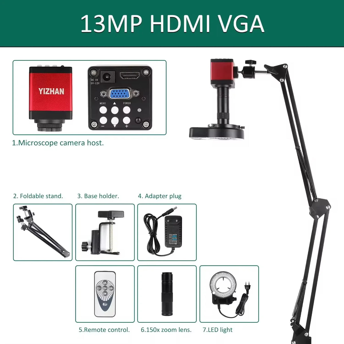 YIZHAN 4K Digital Microscope Camera With HDMI Output