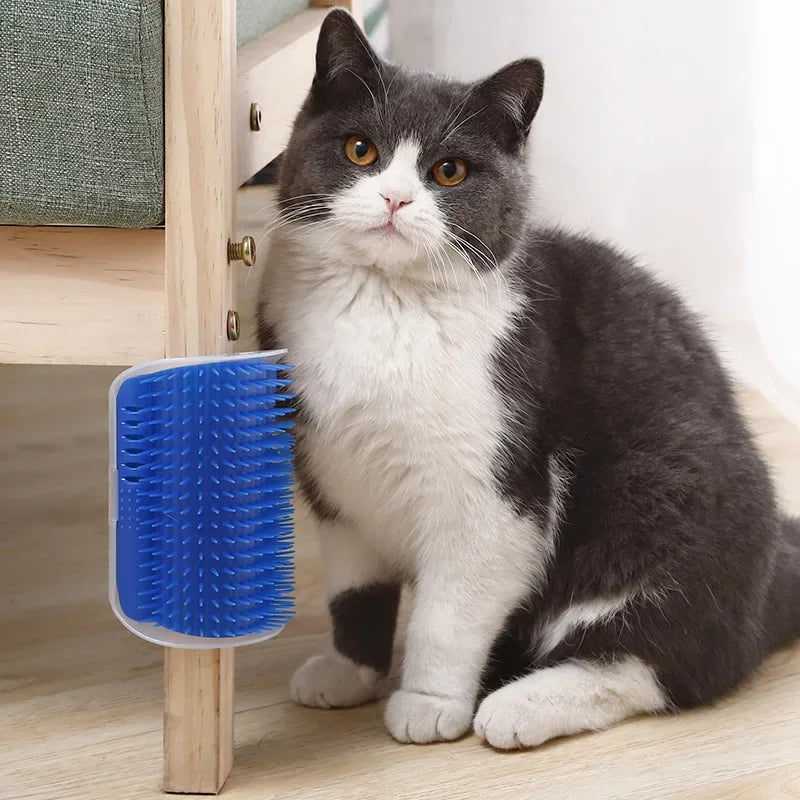 Cat Scratcher Comb With Catnip And Deshedding Brush