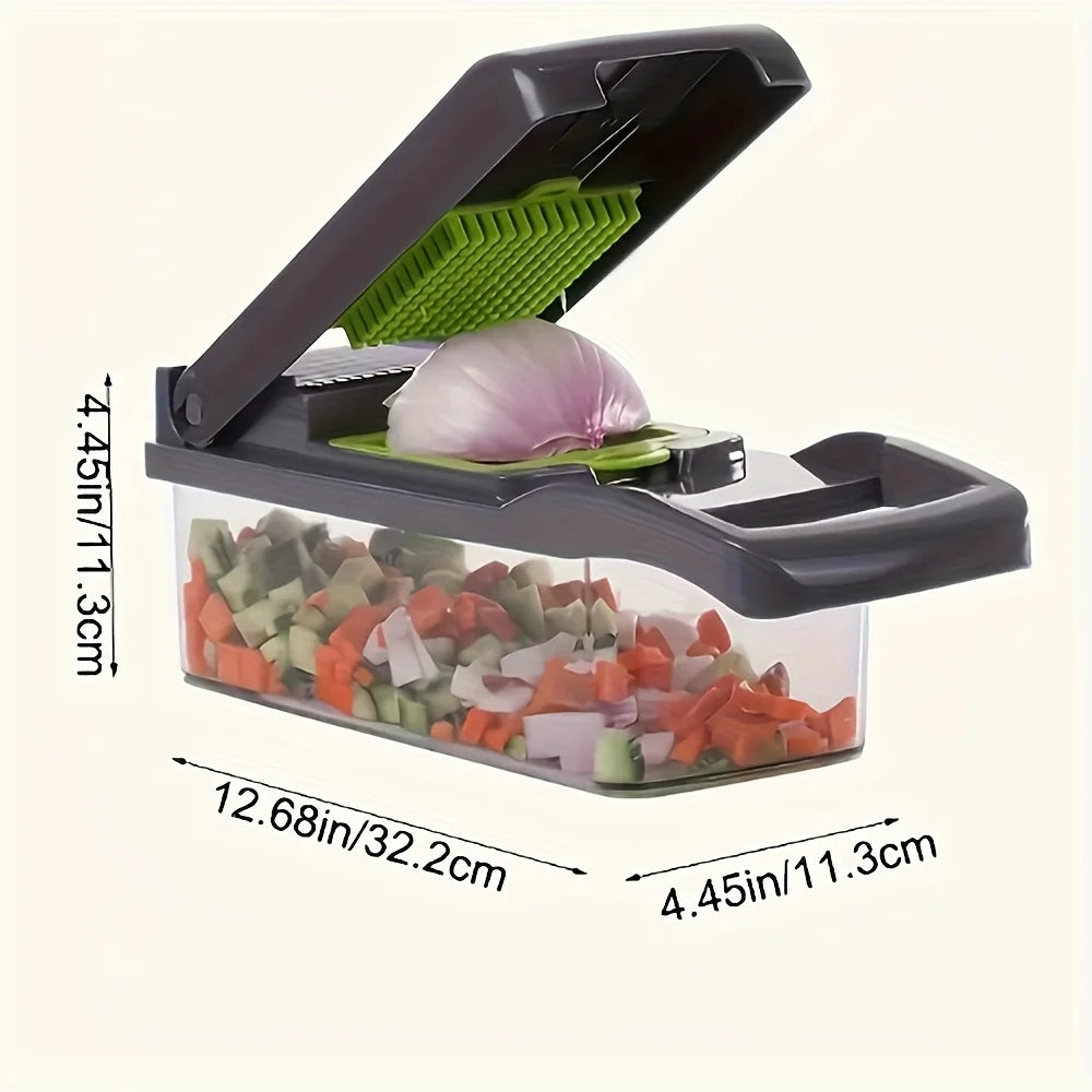 Upwork 16 In 1 Manual Vegetable Chopper With 8 Blades