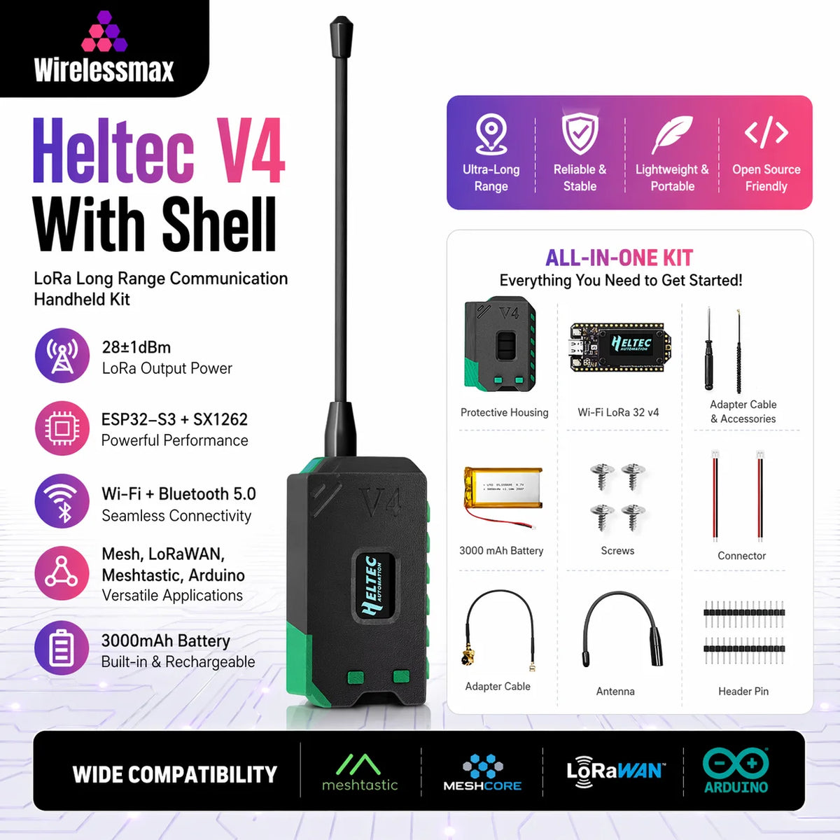 Heltec Automation ESP32 LoRa V4 Development Kit