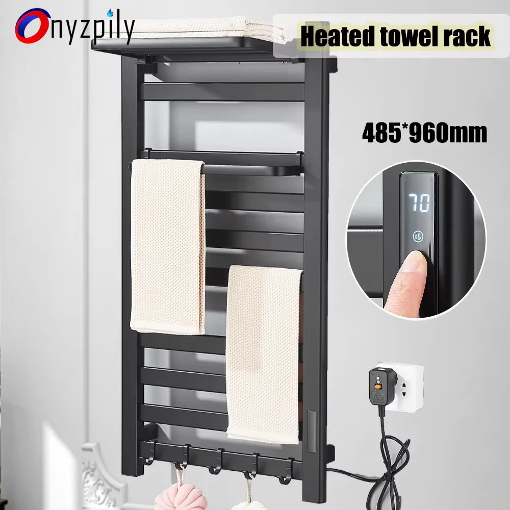 Onyzpily Heated Towel Rack With Display 304 Stainless