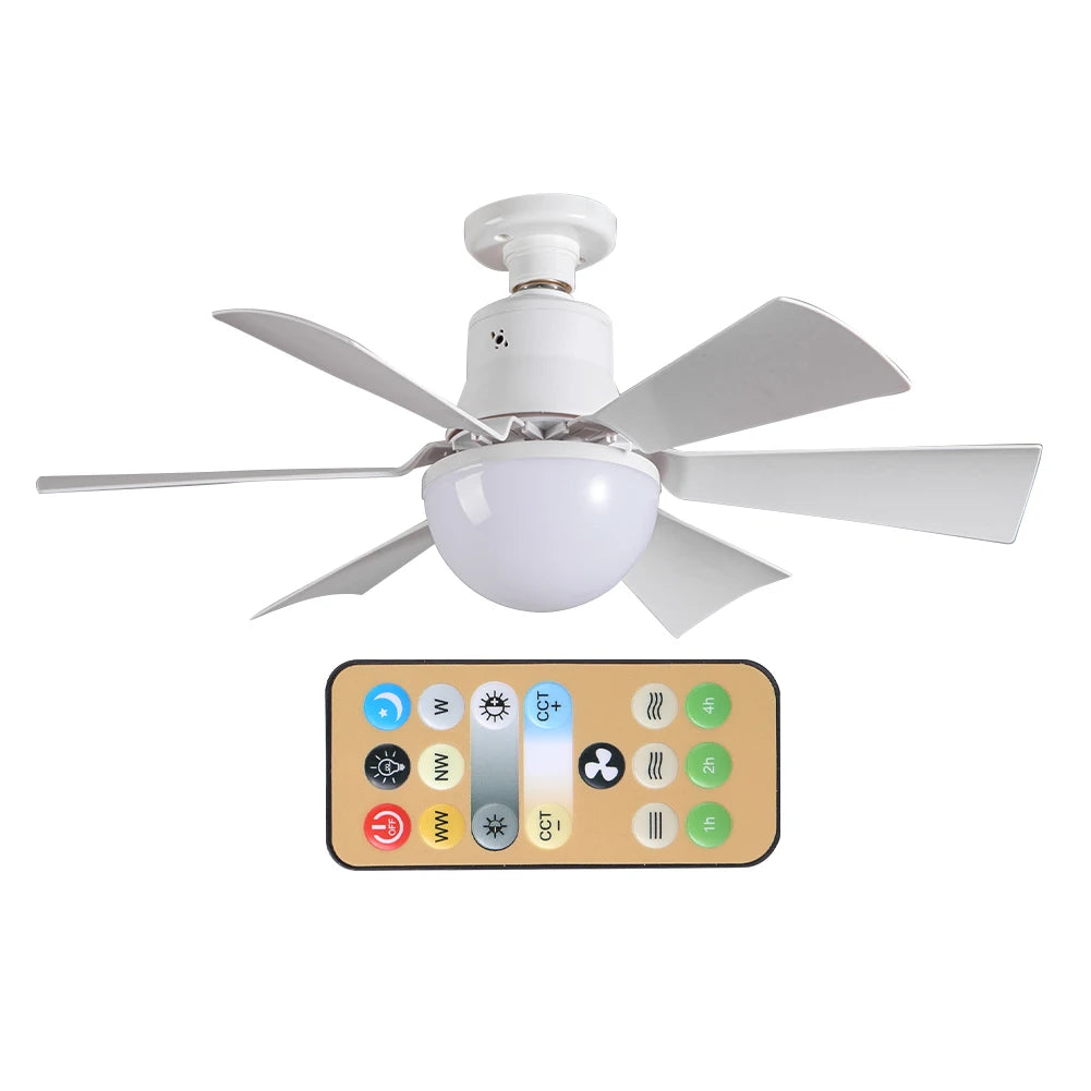 Sikiwind Ceiling Fan With Remote 3 Speed Dimmable Light