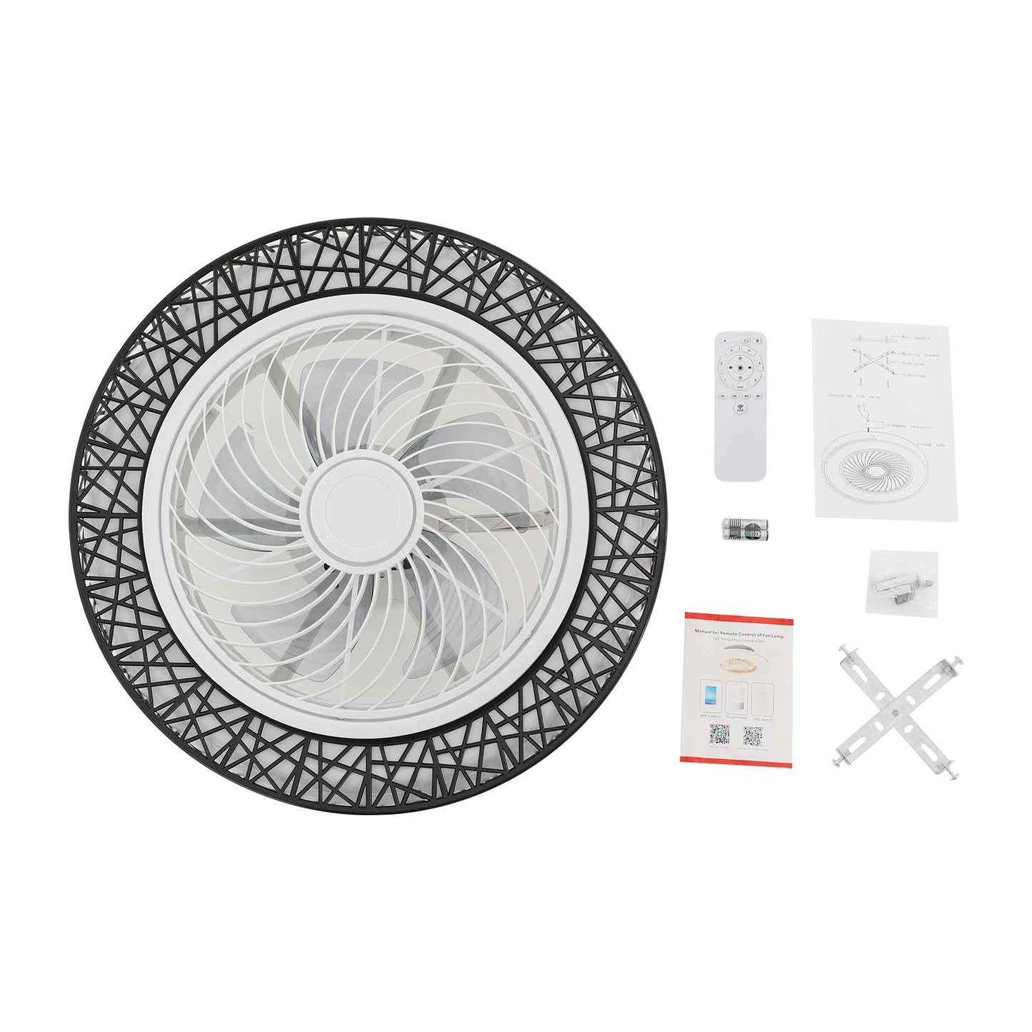 Ceiling Fan Light With Remote Control, Quiet Operation
