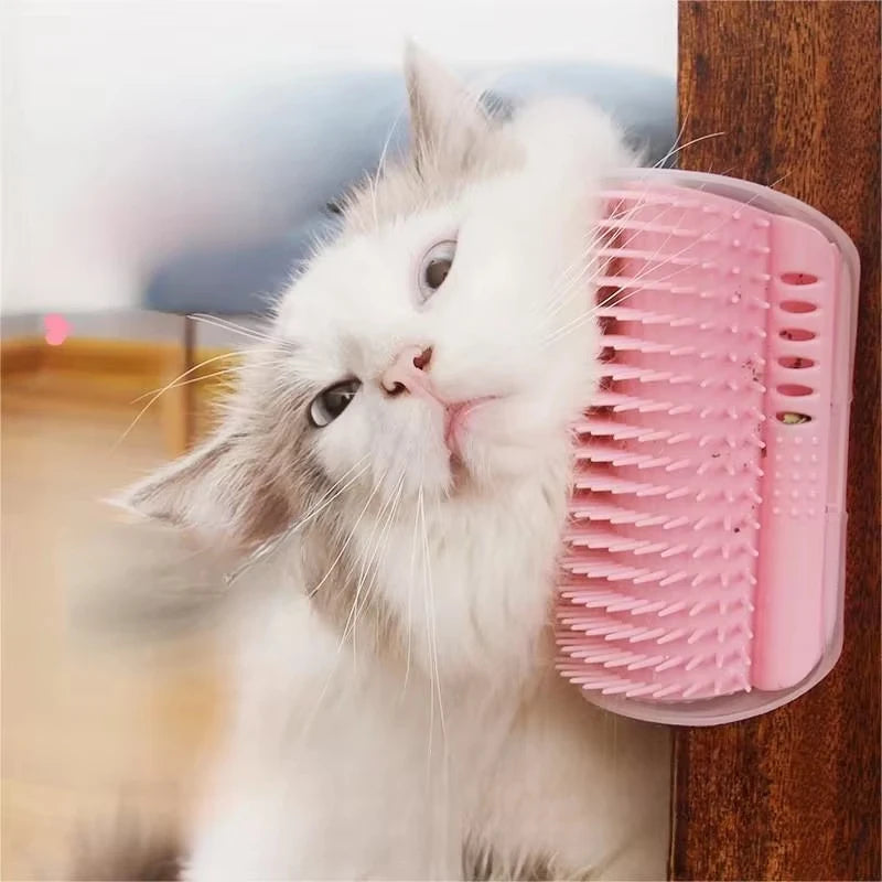 Cat Scratcher Comb With Catnip And Deshedding Brush