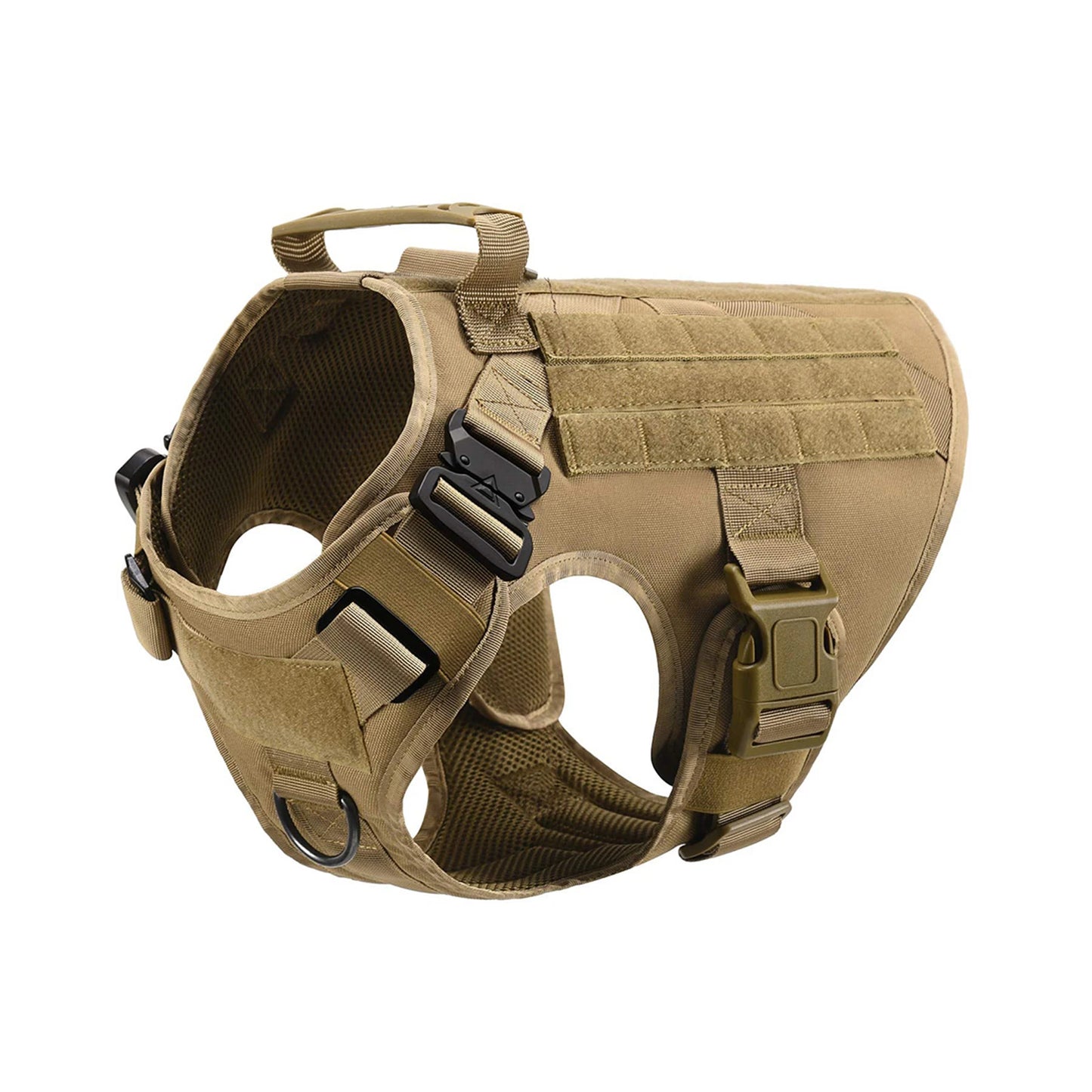 Shandong Nylon Tactical Dog Harness With Molle Pouches