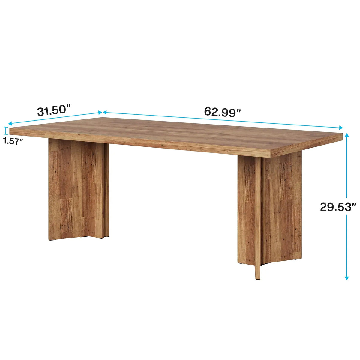 Tribesigns 63 Inch Farmhouse Dining Table For 4 To 6