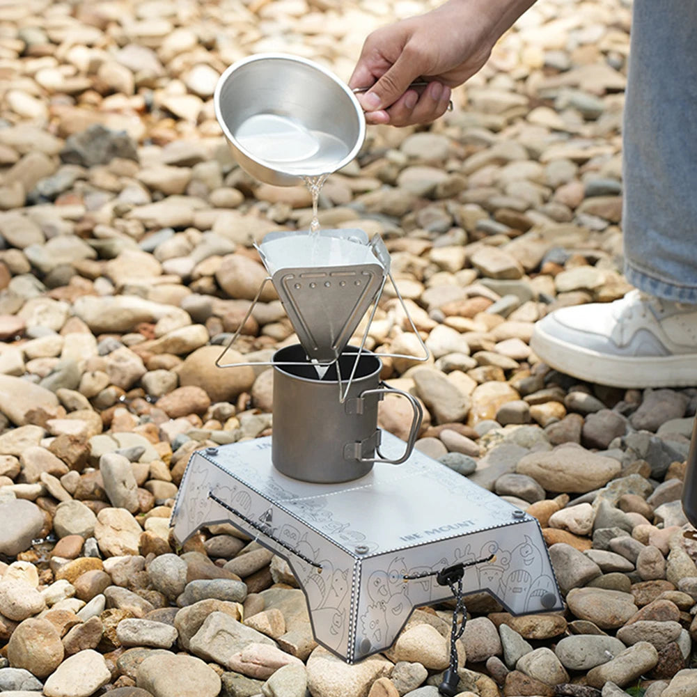 APWIKOGER Ultralight Backpacking Table For Outdoor Dining