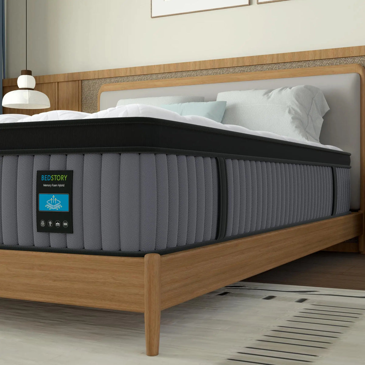 BedStory Luxury Hybrid Memory Foam Mattress