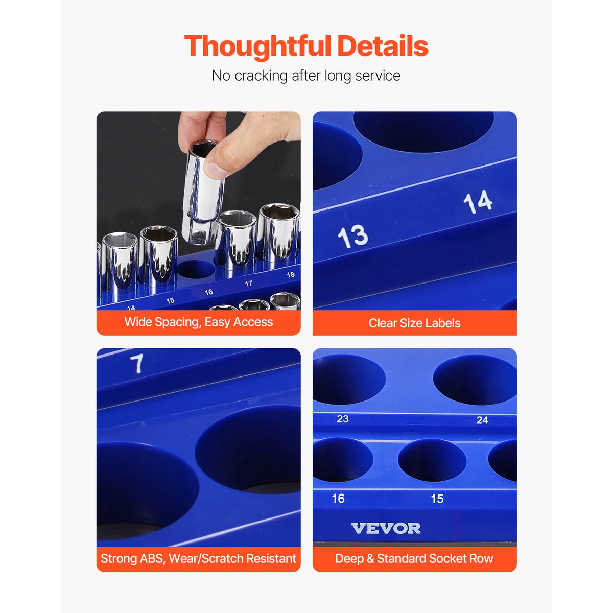 SucceBuy Magnetic Socket Organizer Set for Tools