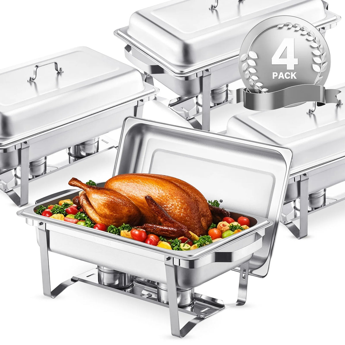 Succebuy Stainless Steel Chafing Dish Buffet Catering Set