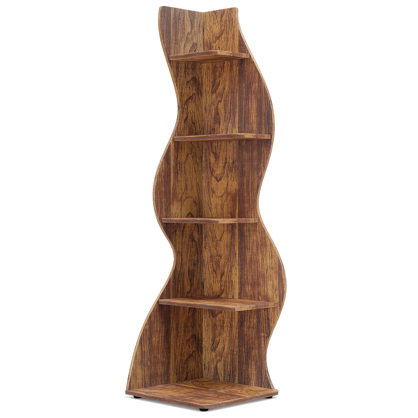 Tribesigns 5 Tier Corner Shelf Wall Bookcase Plant Stand