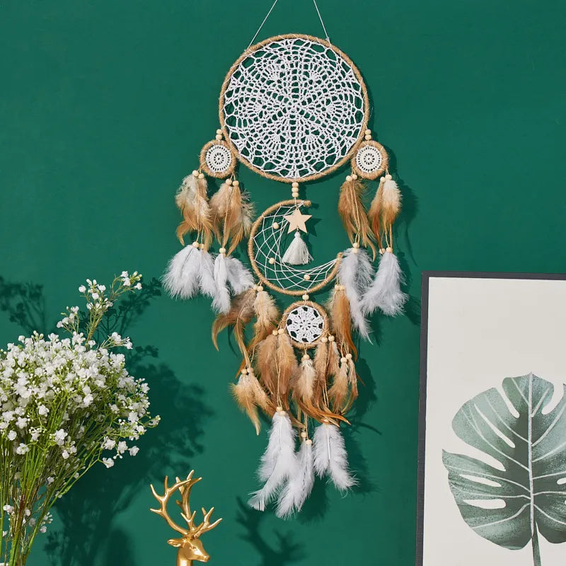 Dream Catcher Moon Dream Chaser Bohemian Wall Art