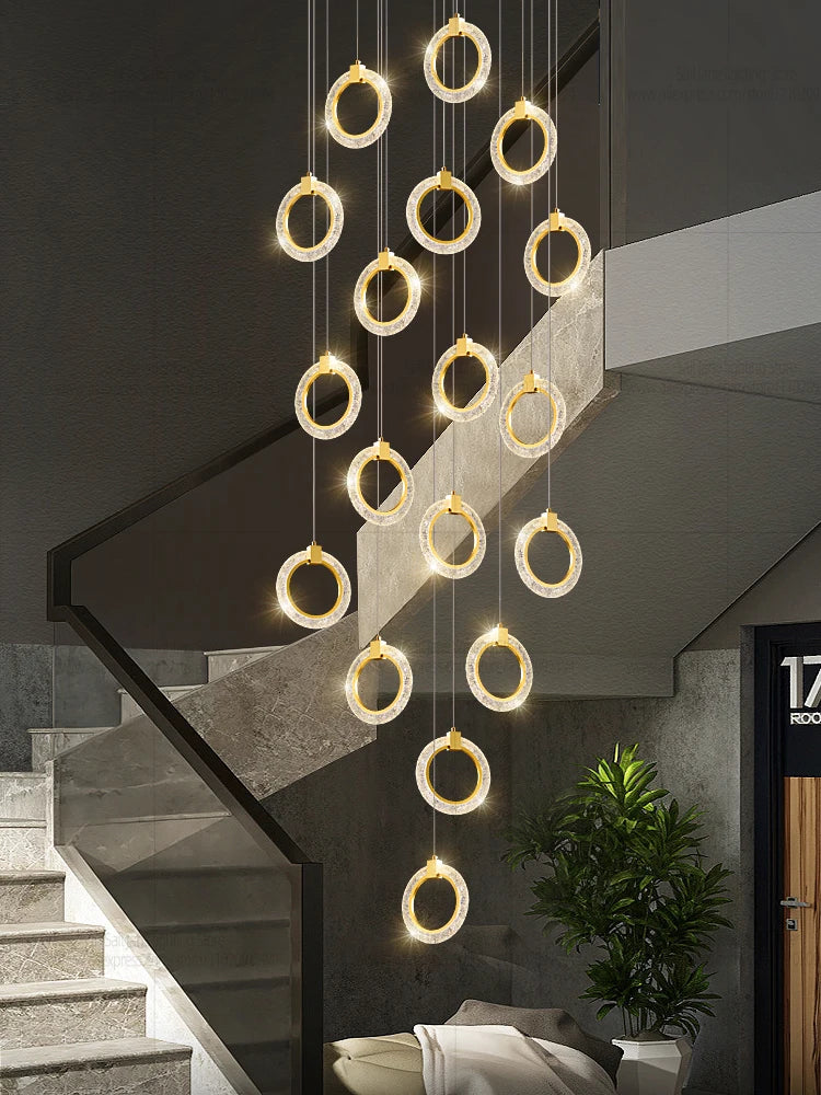 Campeggi LED Circular Chandelier Pendant Light Living Room