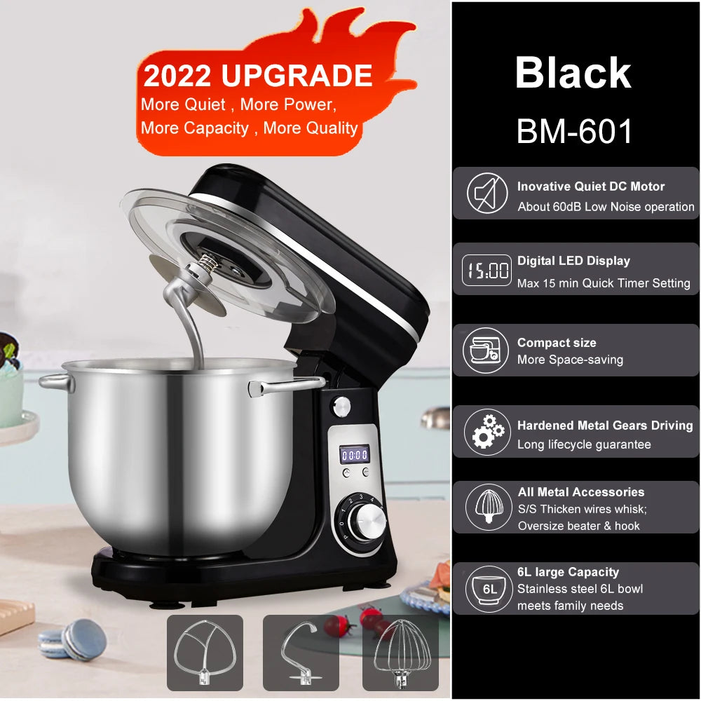 Biolomix Kitchen Stand Mixer With Blender And 6 Speeds