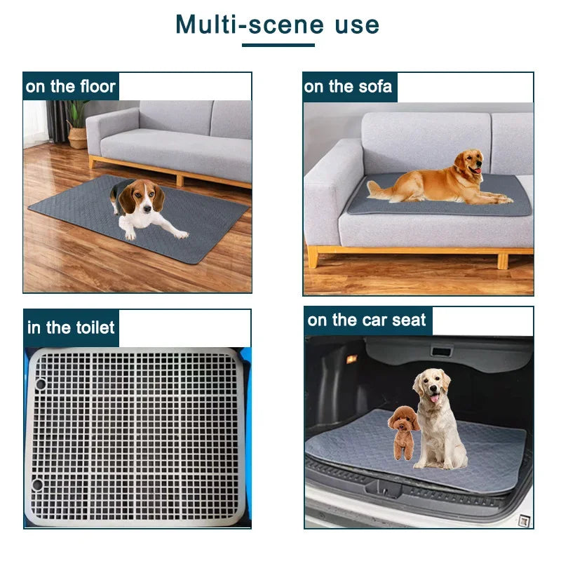 Washable Dog Pee Pad Blanket Absorbent Training Mat