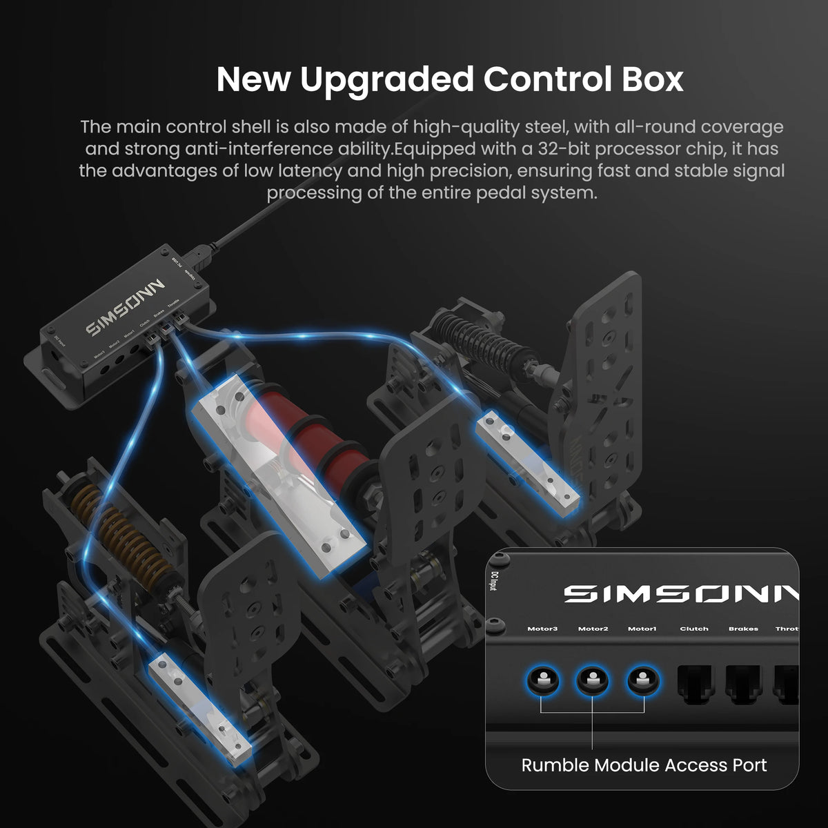 SIMSONN Plus X PC Sim Racing Simulator Pedals
