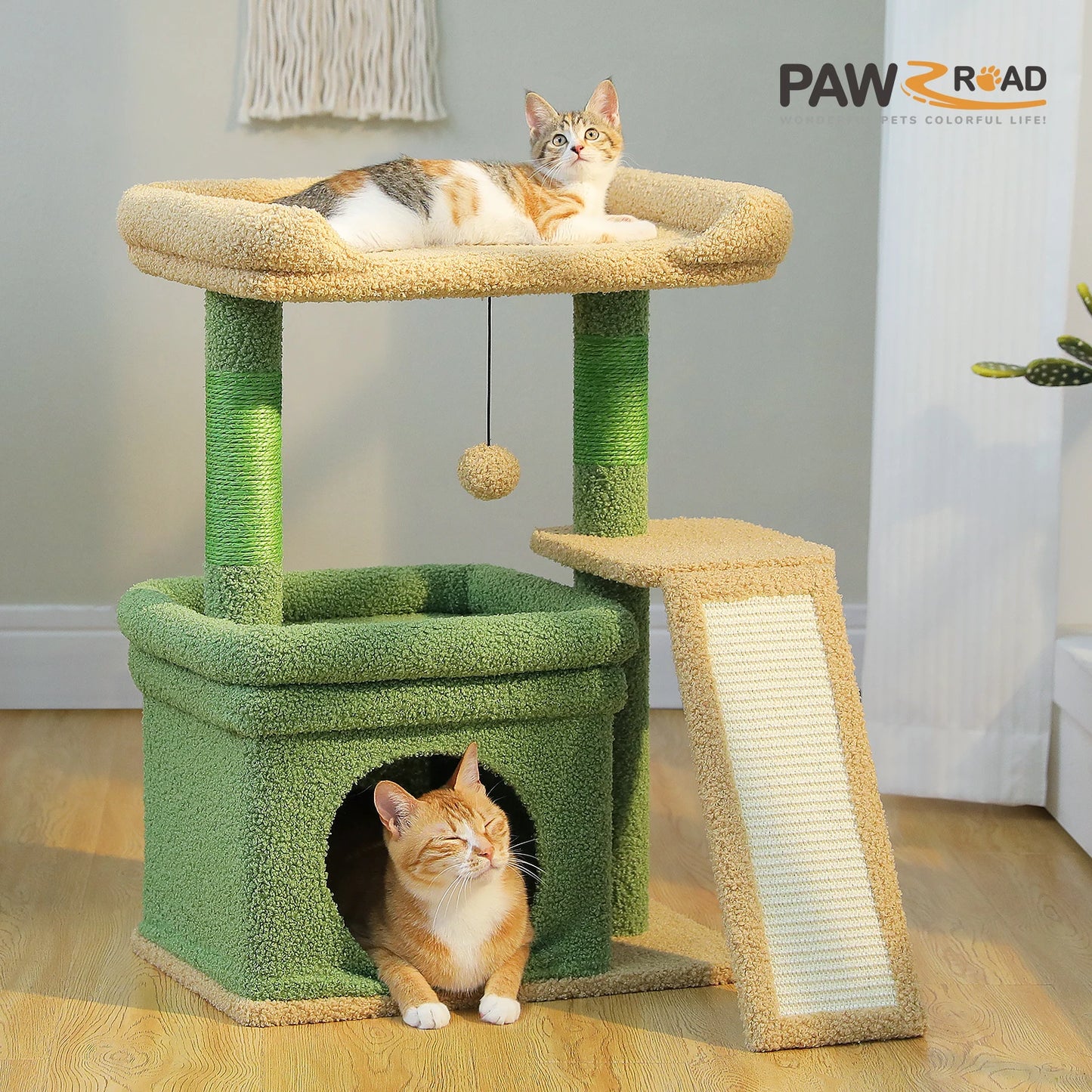 PAWZ Road Small Cat Tree Indoor Tower Scratching Post