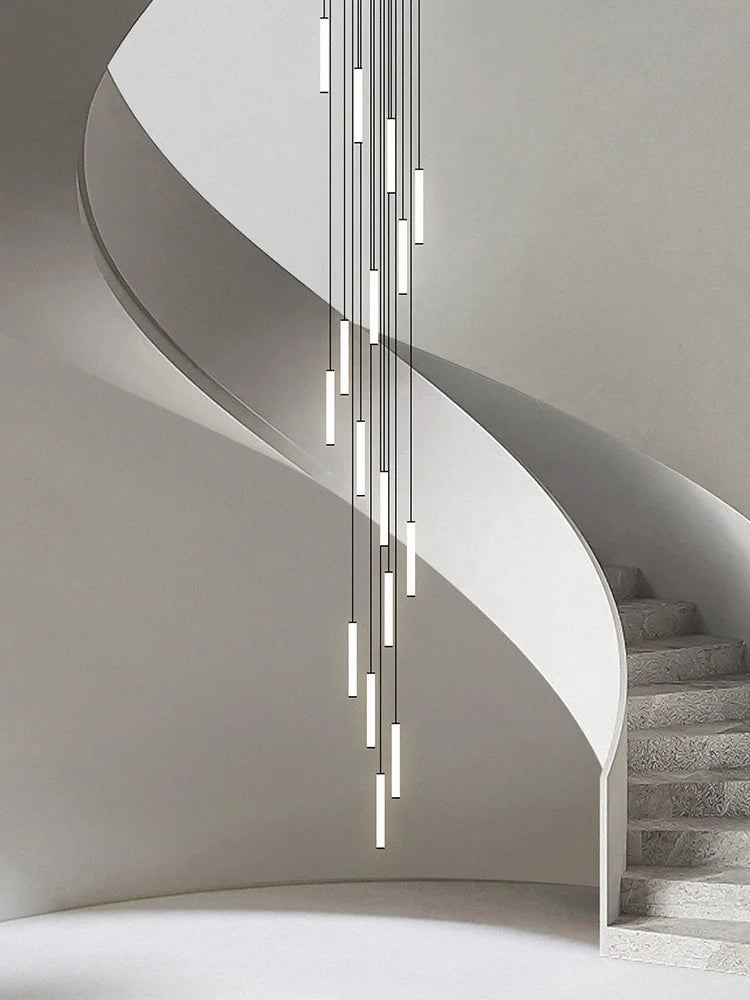 CAMPEGGI LED Long Line Chandelier Staircase Pendant Lamp