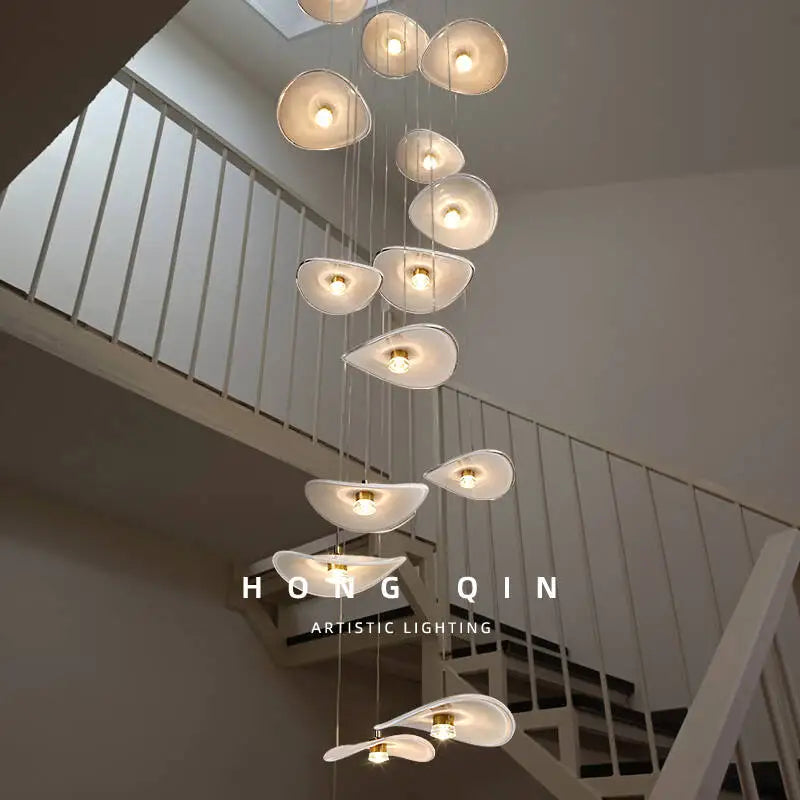Yingxuan Luxury Staircase Pendant Light Chandelier