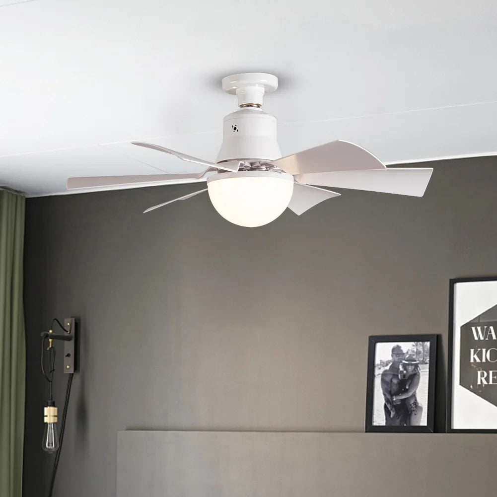 Sikiwind Ceiling Fan With Remote 3 Speed Dimmable Light