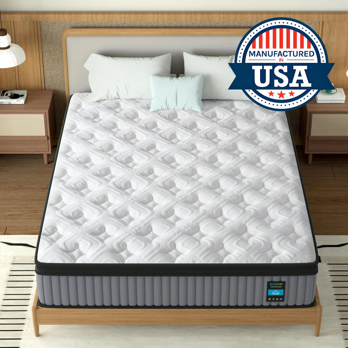 BedStory Luxury Hybrid Memory Foam Mattress