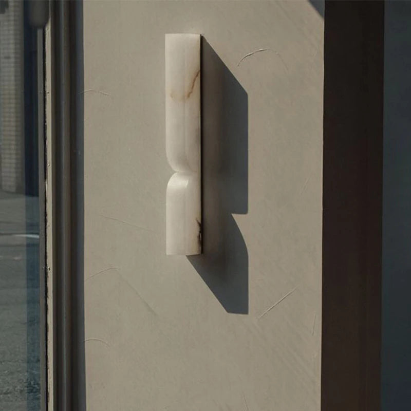 IWP Art Deco Wall Lamp With Natural Marble Led