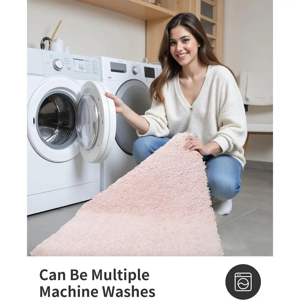 Non Slip Soft Plush Microfiber Bath Rug For Bathroom Floor