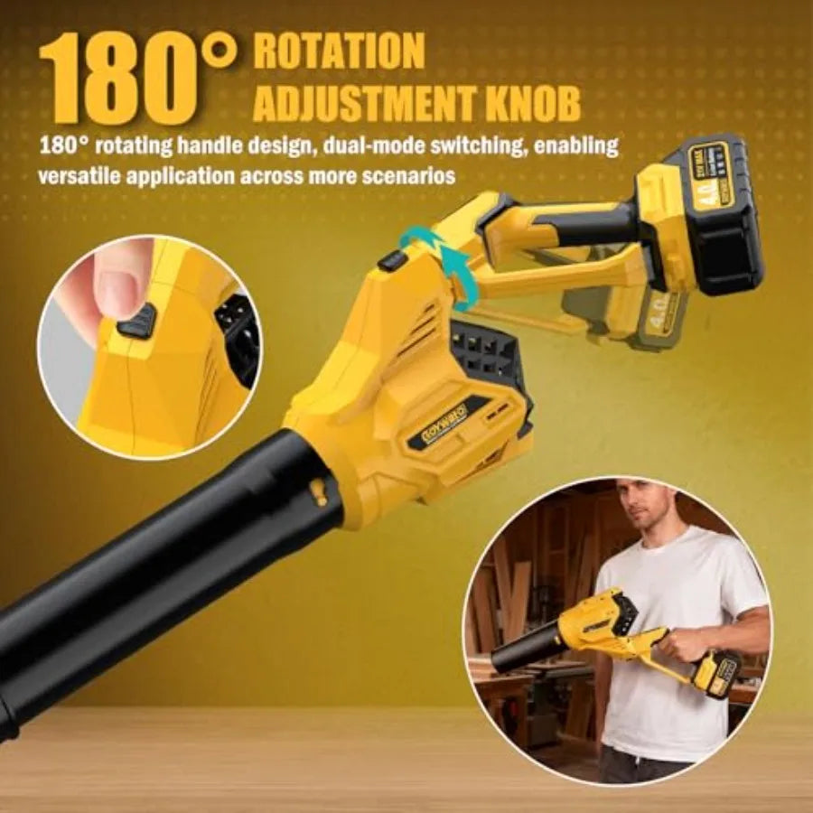 Cordless Leaf Blower 700CFM 21V Brushless