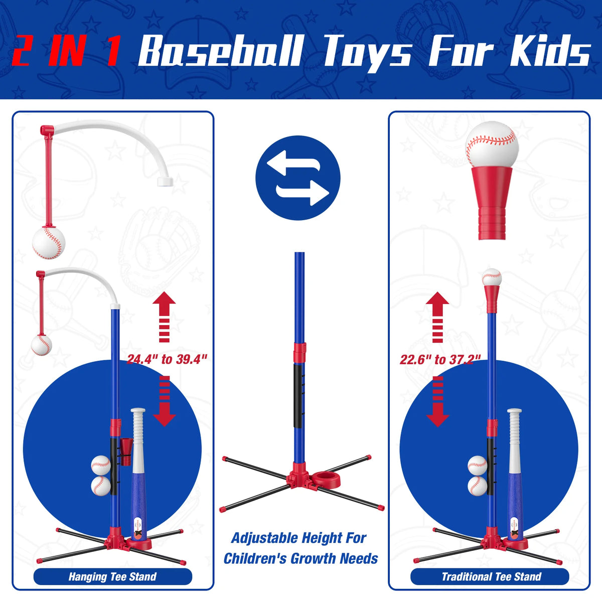 QDRAGON Kids Baseball Set With Auto Pitching Machine