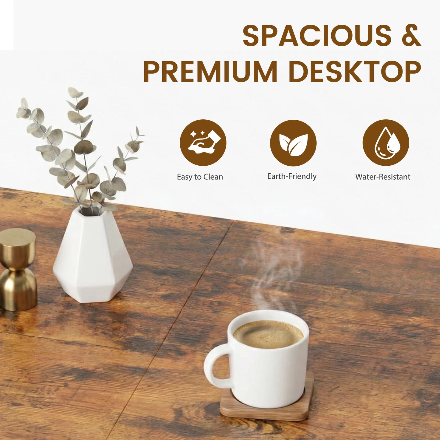 MCQ Standing Office Desk With Drawers And Storage