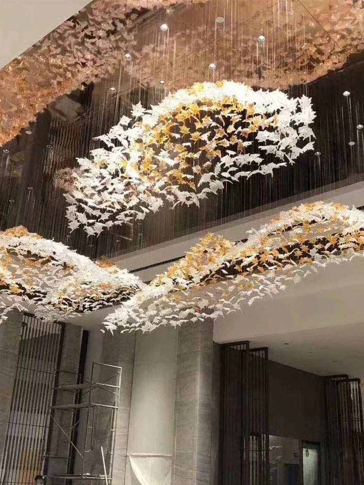 Yingxuan Hanging Lights Chandelier For High Ceiling