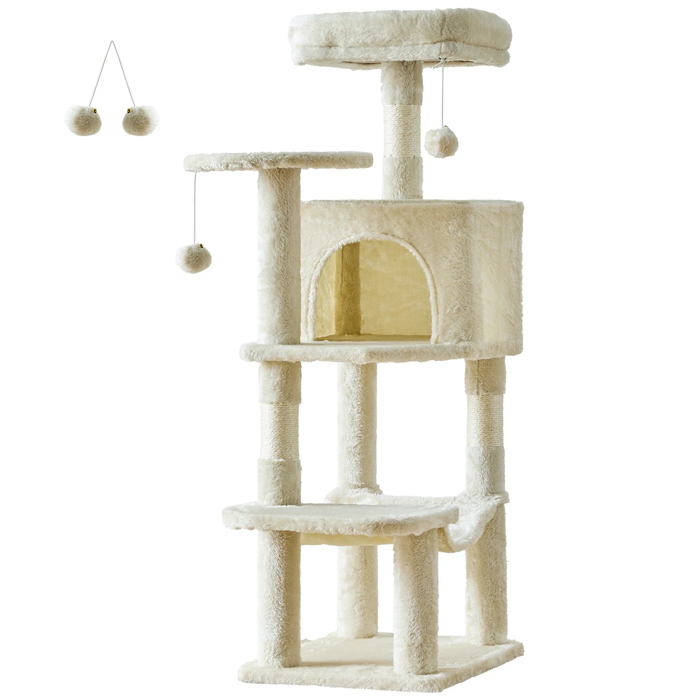 JHK Cat Tree Tall Multi Cat Climbing Tower Indoor