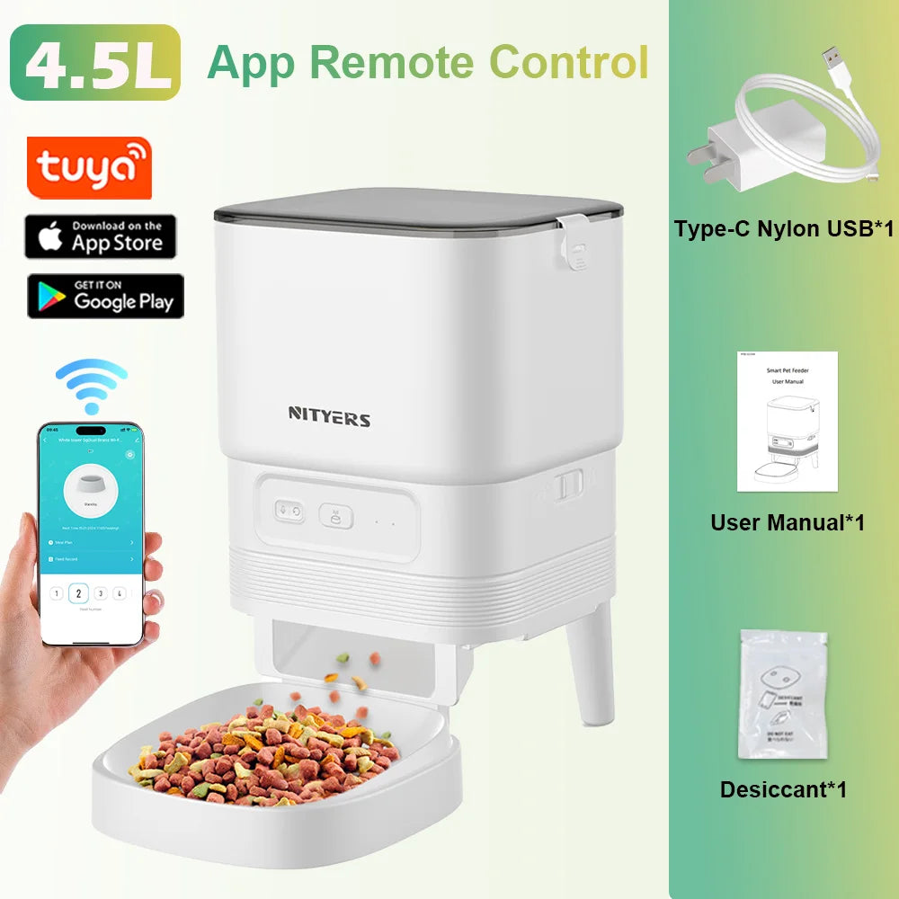 Nityers Automatic Pet Feeder With Timed Portion Control