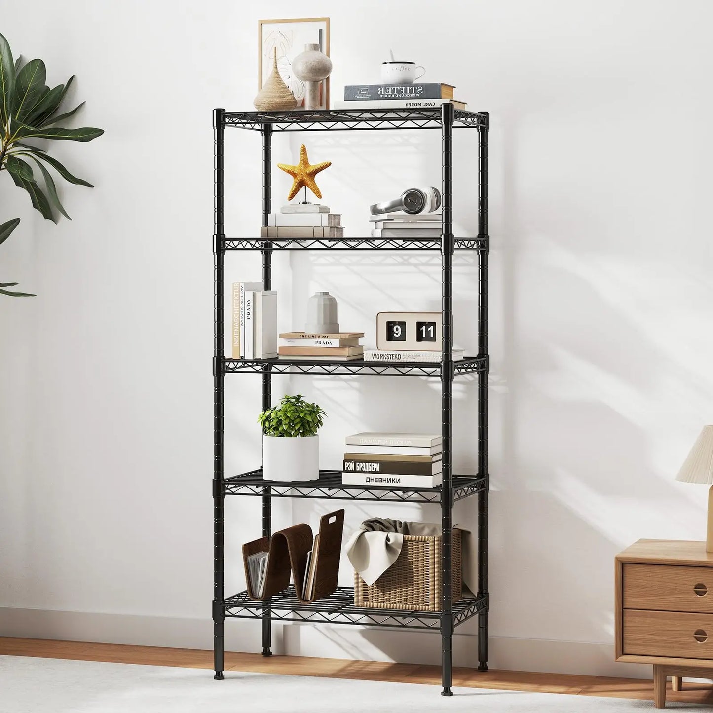 JHK Heavy Duty Metal Wire Storage Shelves Adjustable
