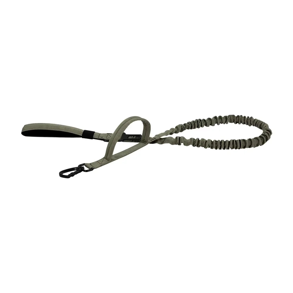 Military Dog Leash With Elastic Rope And Quick Release